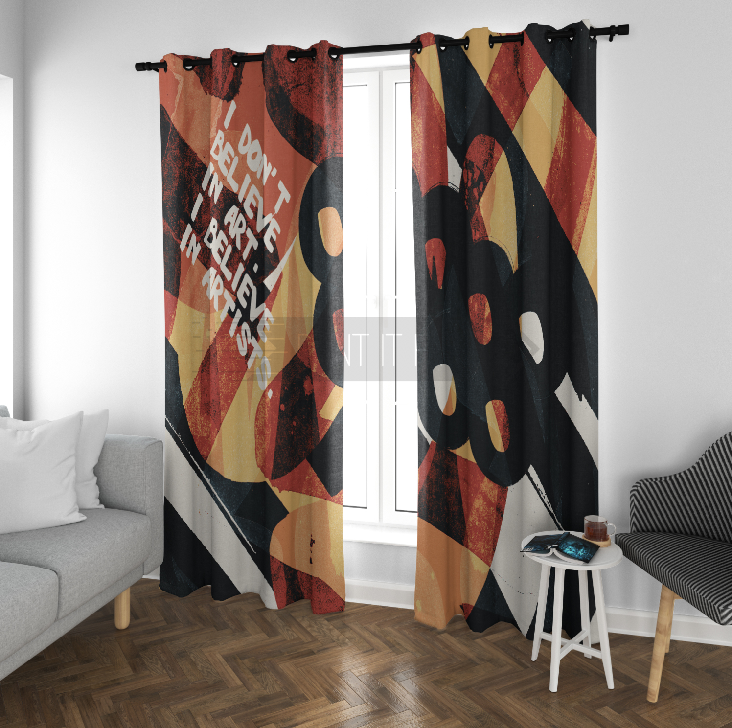 Ugly Iv Eyelet Curtains Print It Fast, Ugly Shower Curtains
